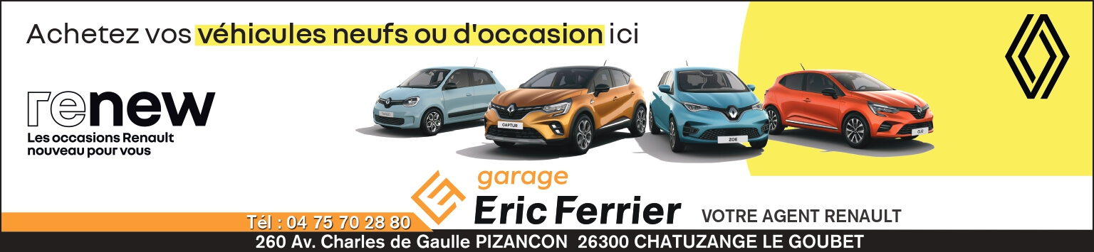 Bannière promotionnelle du Garage Ferrier